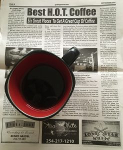 The coffee house article in The Groove