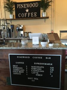 Pinewood Coffee Bar, in Waco