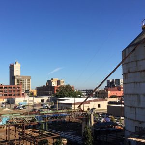 The view from top of Magnolia Market at the Silos