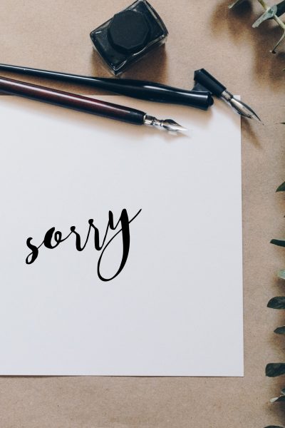 Over-Apologizing--The Need To Say Sorry Too Often